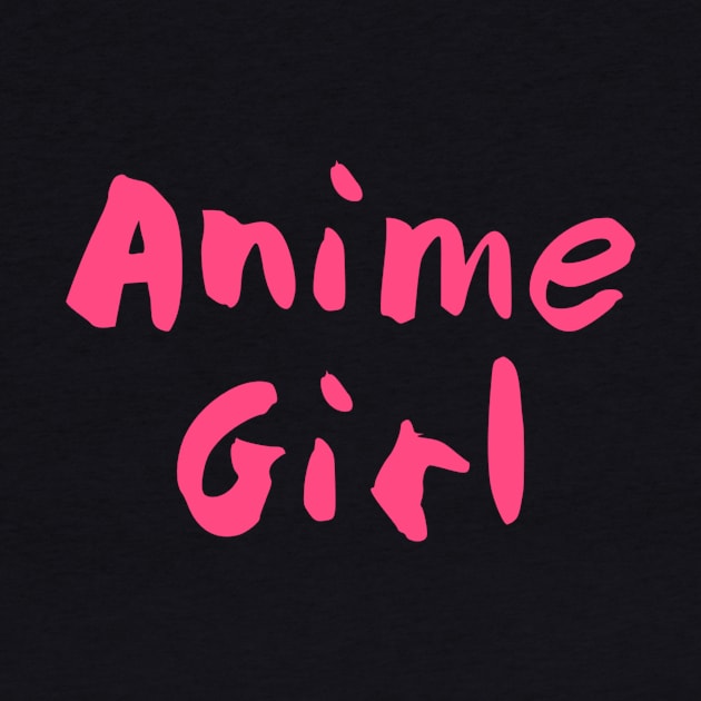 Anime Girl Pink by jmgoutdoors